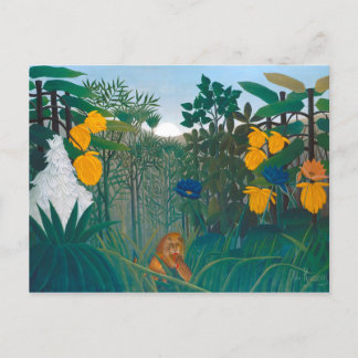 Henri Rousseau Restaurated Repast of the Lion Artw Briefkaart
