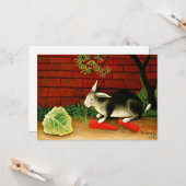 Henri Rousseau schilderij, Kaart van konijnen (Voorkant / Achterkant in situ)