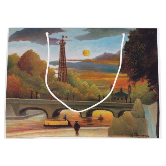 Henri Rousseau - Seine en Eiffeltoren bij zonsonde Groot Cadeauzakje (Voorkant)