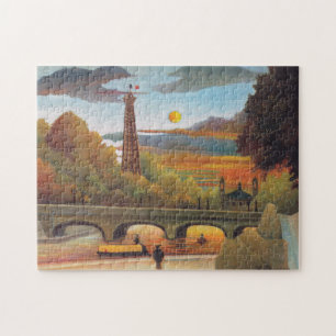 Henri Rousseau - Seine en Eiffeltoren bij zonsonde Legpuzzel