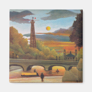 Henri Rousseau - Seine en Eiffeltoren bij zonsonde Magneet