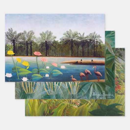 Henri Rousseau - Selectie van Oerwouden Masterstuk Inpakpapier Vel (Set)