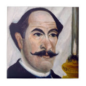 Henri Rousseau - Self Portrait Tegeltje (Voorkant)