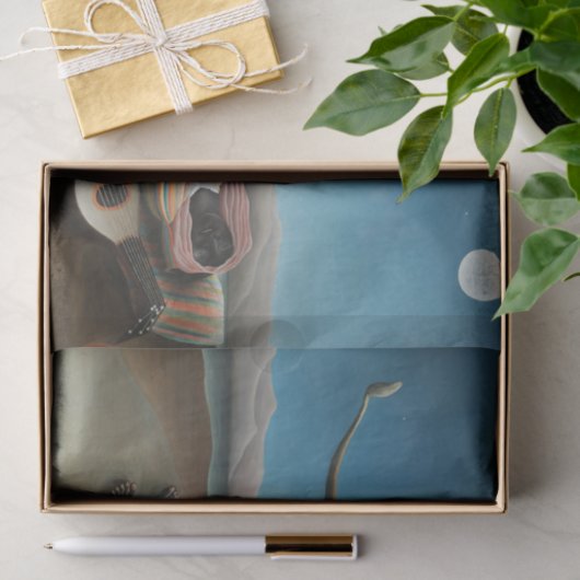 Henri Rousseau slaapt zigeuner leeuw schilderij Tissuepapier (Geschenk)