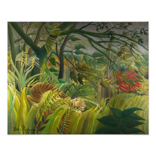Henri Rousseau - Surpris ! Poster (Devant)