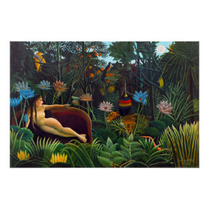 Henri Rousseau The dream 1910 (Le Rêve) CC1146 Perfect Poster