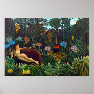 Henri Rousseau The Dream 1910 (lijst standaard) Poster