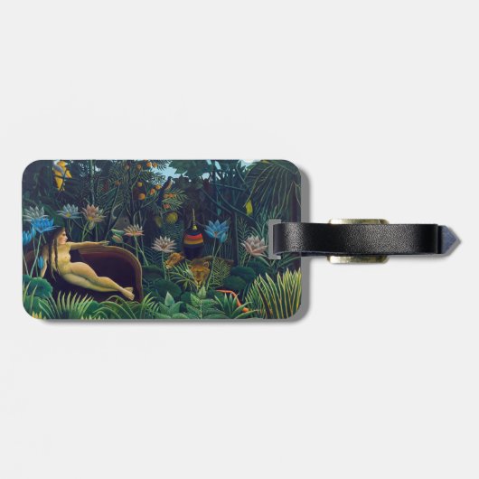 Henri Rousseau - The Dream / Le Reve - QR Code Bagagelabel (Achterkant horizontaal)