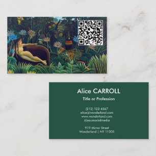 Henri Rousseau - The Dream / Le Reve - QR Code Visitekaartje