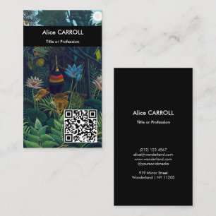 Henri Rousseau - The Dream / Le Reve - QR Code Visitekaartje