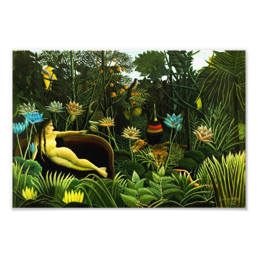 Henri Rousseau The Dream Print Foto Afdruk (Voorkant)