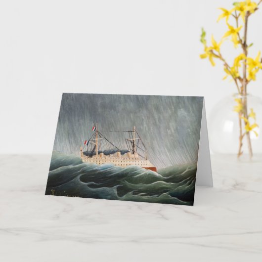 Henri Rousseau - The Ship in the Tempest Kaart (Gele Bloem)