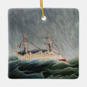 Henri Rousseau - The Ship in the Tempest Keramisch Ornament (Voorkant)