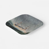 Henri Rousseau - The Ship in the Tempest Papieren Bordje (Gebogen)