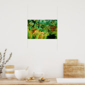 Henri Rousseau Tiger dans une affiche de tempête t (Cuisine)