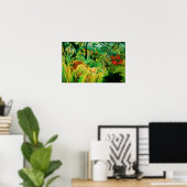 Henri Rousseau Tiger dans une affiche de tempête t (Bureau à domicile)