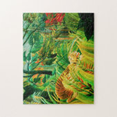 Henri Rousseau Tiger in een tropisch Storm Puzzle Legpuzzel (Verticaal)