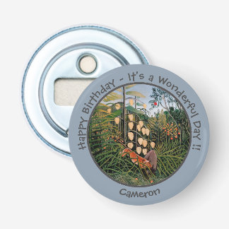 Henri Rousseau Tijger & Bull Party Items Collectie Button Flesopener