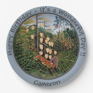 Henri Rousseau Tijger & Bull Party Items Collectie Papieren Bordje