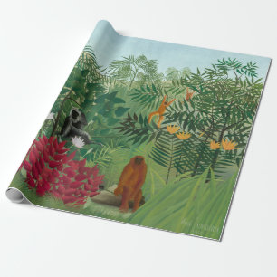 Henri Rousseau - Tropisch bos met apen Cadeaupapier
