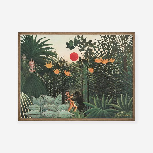 Henri Rousseau Tropisch landschap Poster