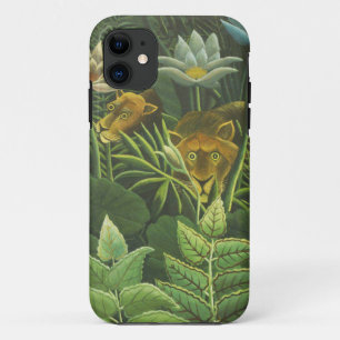 Henri Rousseau Tropische Jungle Leeuw Vintage Prin iPhone 11 Hoesje