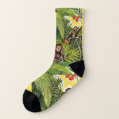 Henri Rousseau, Twee apen in de jungle, Kunst sokk Sokken (Links - buitenkant)