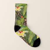 Henri Rousseau, Twee apen in de jungle, Kunst sokk Sokken (Rechts - buiten)
