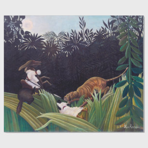 Henri Rousseau - Verkenners aangevallen door een t Cadeaupapier