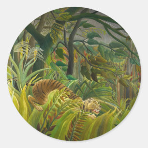 Henri Rousseau - Verrassd! Ronde Sticker