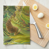 Henri Rousseau - Verrassd! Theedoek (Quarter Fold)