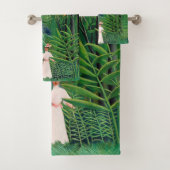 Henri Rousseau - Vrouw aan het wandelen in een exo Bad Handdoek (Insitu)