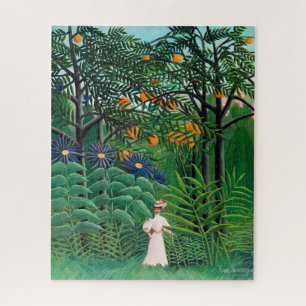 Henri Rousseau - Vrouw aan het wandelen in een exo Legpuzzel