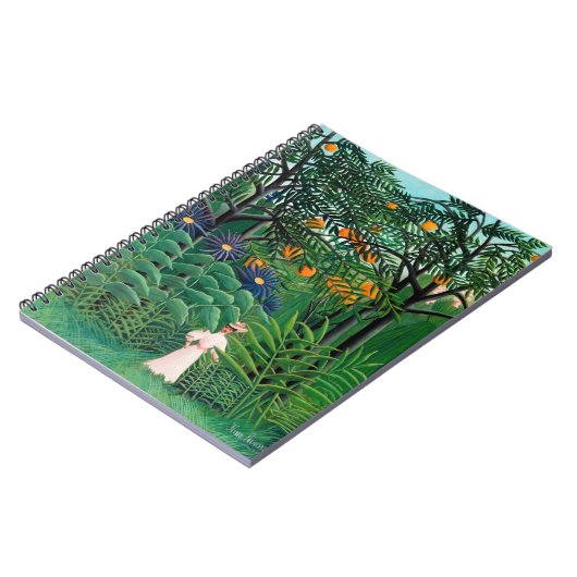 Henri Rousseau - Vrouw aan het wandelen in een exo Notitieboek (Linkerzijde)