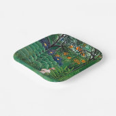 Henri Rousseau - Vrouw aan het wandelen in een exo Papieren Bordje (Gebogen)