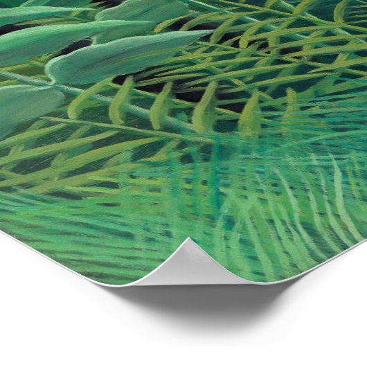 Henri Rousseau - Vrouw aan het wandelen in een exo Poster (Hoek)