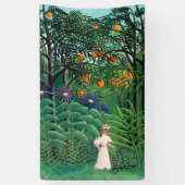 Henri Rousseau - Vrouw aan het wandelen in een exo Spandoek (Verticaal)
