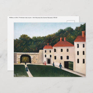 Henri Rousseau - Walkers in een Park Briefkaart