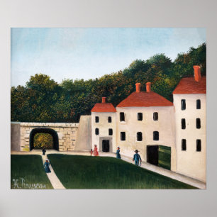 Henri Rousseau - Walkers in een Park Poster