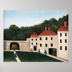 Henri Rousseau - Wandelaars in een park Poster