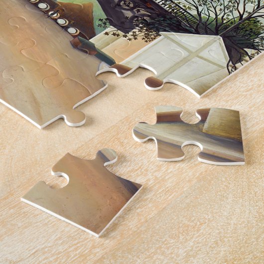 Henri Rousseau - Zelf Portret-Landschap Legpuzzel (Zijkant)