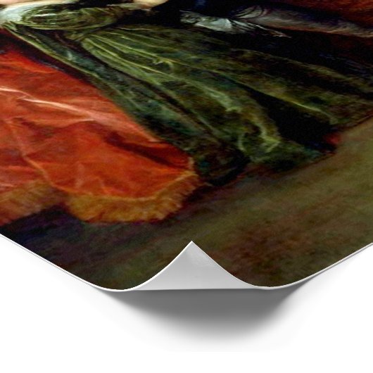 Henrietta Maria en Charles I van Van Dyck Poster (Hoek)