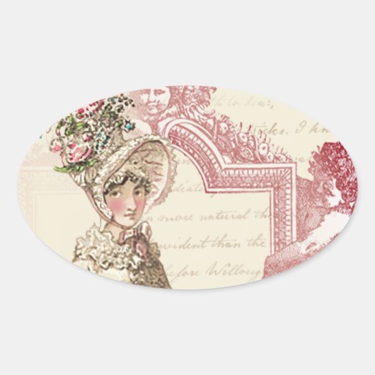 Henrietta Ovale Sticker (Voorkant)