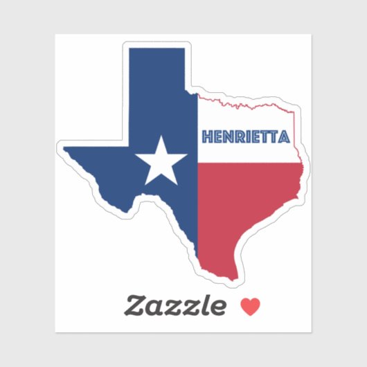 Henrietta Texas Sticker (Vel)