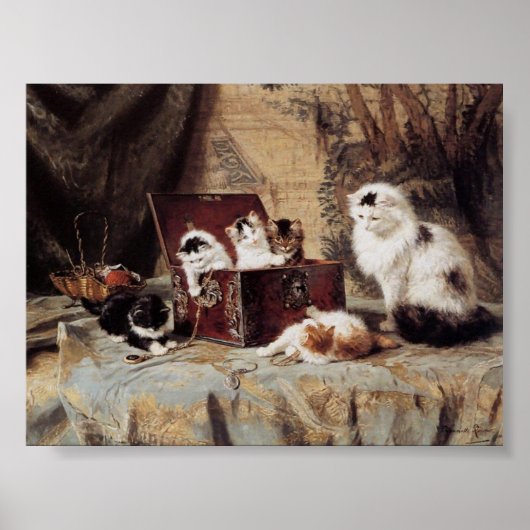  Henriette Ronner-Knip Fond van juwelen Poster (Voorkant)