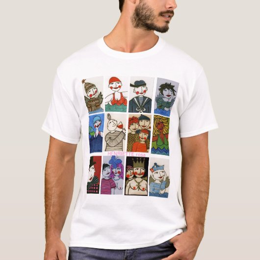 Henriette rosa t-shirt (Voorkant)