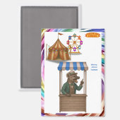 Henry, circus verkoper magneet (Voorkant / Achterkant)