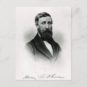 Henry David Thoreau Briefkaart