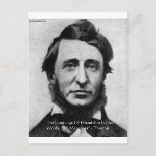 Henry David Thoreau citaat Briefkaart