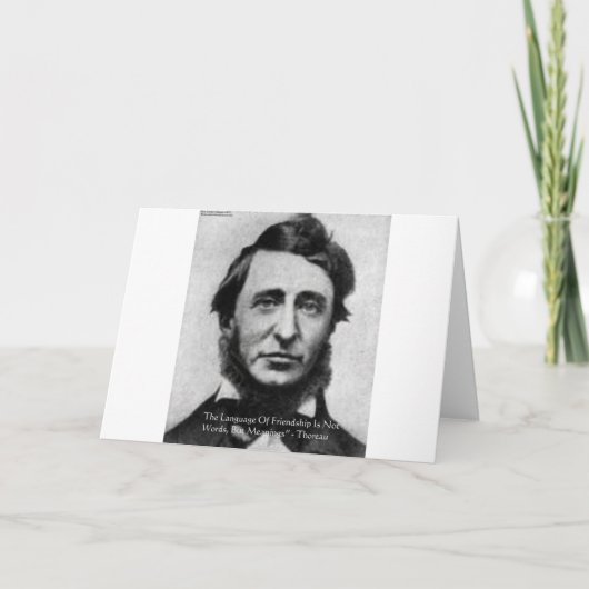 Henry David Thoreau citaat Kaart (Voorkant)